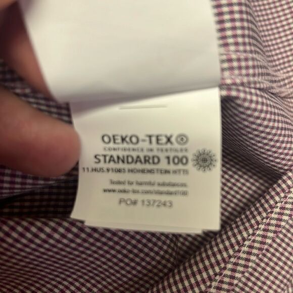 Van Heusen Long Sleeve Collared Button Down Slim Fit Flex3 Dress Shirt-16–16 1/2 - Picture 14 of 16